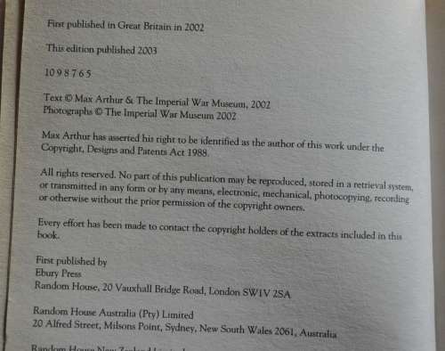 Forgotten Voices of the Great War by Max Arthur ISBN 0091888875