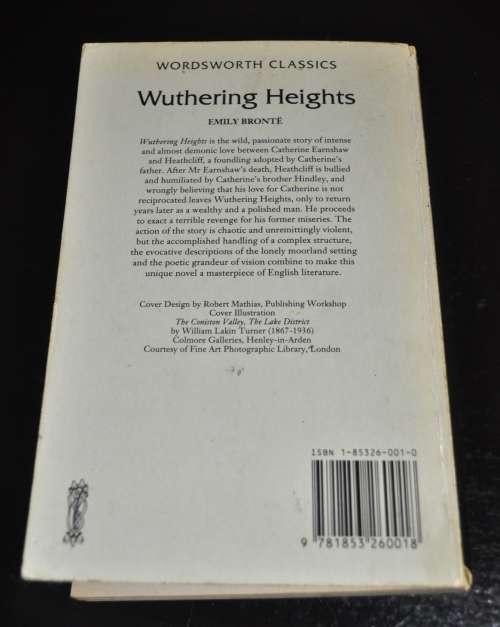Wuthering Heights by Emily Bronte ISBN 1853260010