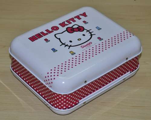 Contemporary Collectible Hello Kitty with Balloons Tin Lunch Box Licensed by Sanrio 2012