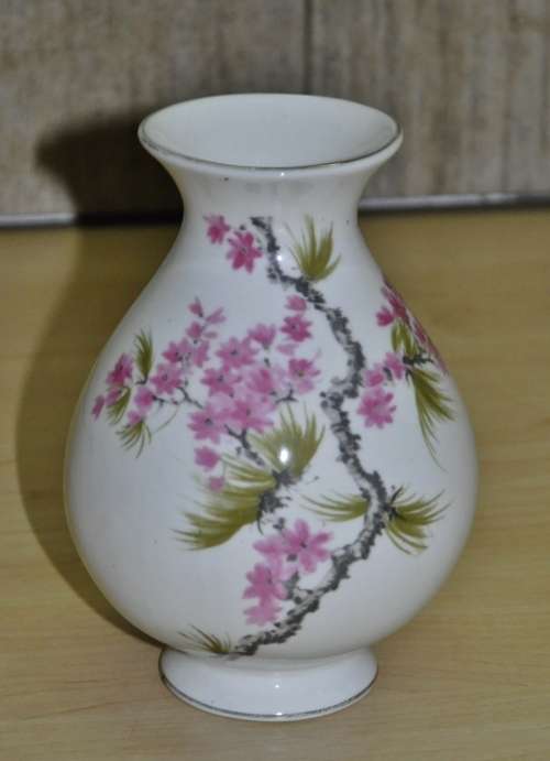 Vintage Southfields Fine Bone China Hand Painted Small Vase Made in England