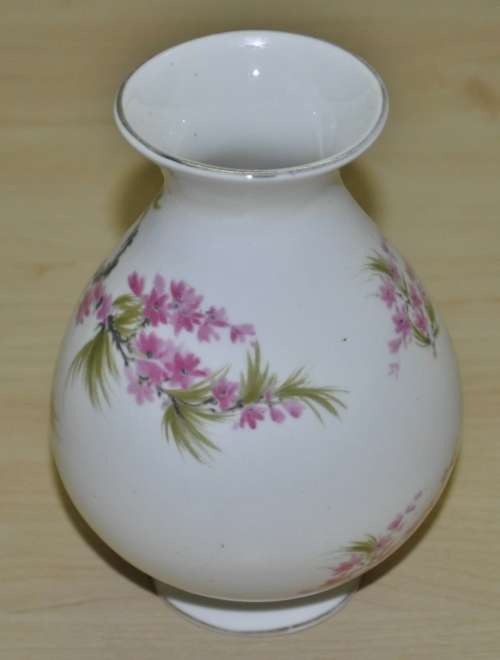 Vintage Southfields Fine Bone China Hand Painted Small Vase Made in England