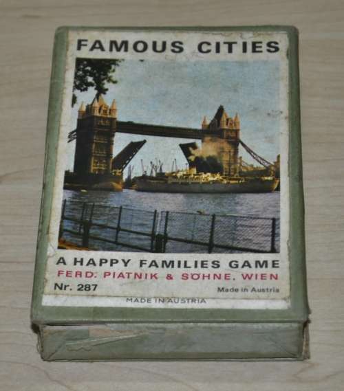 Vintage Piatnik and Wien `Famous Cities` A Happy Families Game Nr. 287 - Made in Austria
