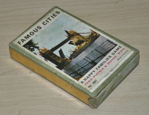 Vintage Piatnik and Wien `Famous Cities` A Happy Families Game Nr. 287 - Made in Austria