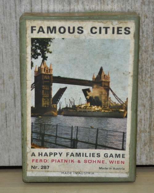 Vintage Piatnik and Wien `Famous Cities` A Happy Families Game Nr. 287 - Made in Austria