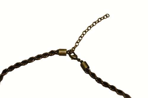 Vintage Antique Brass Tone Cross with Topaz Coloured Rhinestones Pendant Necklace