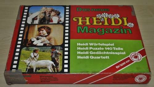 Vintage, Collectible Das Neue Heidi Magazin 4-in-1 Game Box by ASS (German)