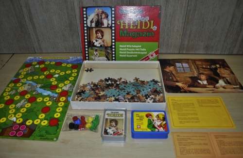 Vintage, Collectible Das Neue Heidi Magazin 4-in-1 Game Box by ASS (German)