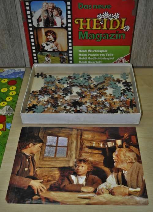 Vintage, Collectible Das Neue Heidi Magazin 4-in-1 Game Box by ASS (German)