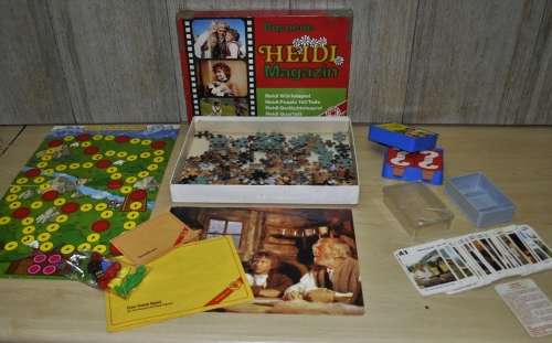Vintage, Collectible Das Neue Heidi Magazin 4-in-1 Game Box by ASS (German)