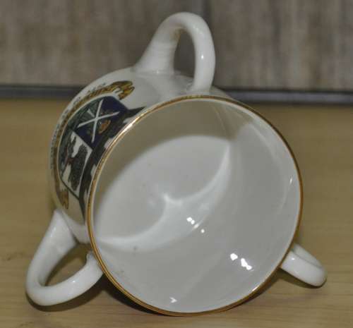 W.H Goss Crested China Loving Cup St, Andrews, Scotland including History of The Loving Cup Card
