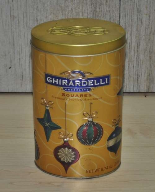 Contemporary, Collectible Ghirardelli Chocolates Squares Tin
