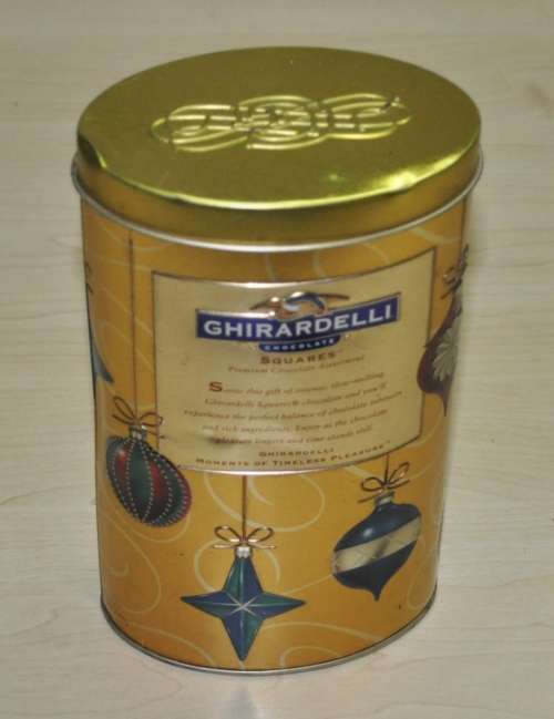 Contemporary, Collectible Ghirardelli Chocolates Squares Tin