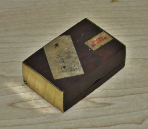 Traditional Small Vintage Shisham/Sheesham Wooden Brass Inlaid Box Made in India