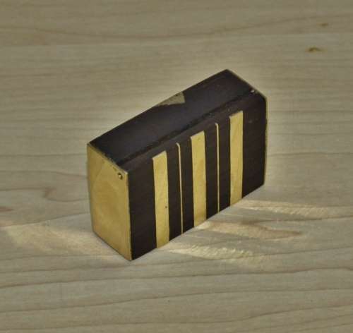 Traditional Small Vintage Shisham/Sheesham Wooden Brass Inlaid Box Made in India