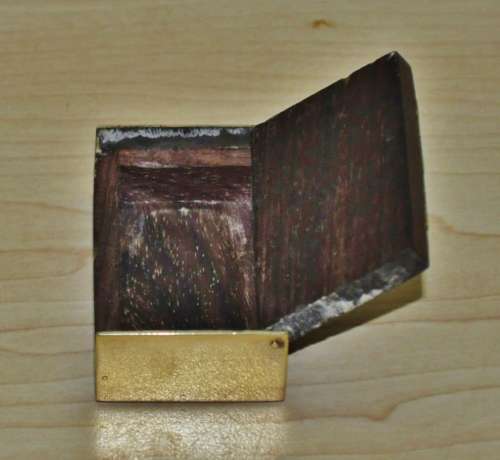 Traditional Small Vintage Shisham/Sheesham Wooden Brass Inlaid Box Made in India