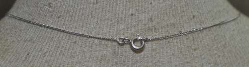 Vintage Middle Eastern YT900 Sterling Silver Heart and Crystal Pendant on 925 Silver Chain