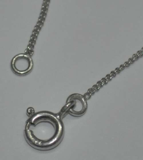 Vintage Middle Eastern YT900 Sterling Silver Heart and Crystal Pendant on 925 Silver Chain