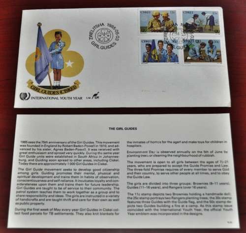Girl Guides (Ciskei) 1985-05-03 First Day Cover