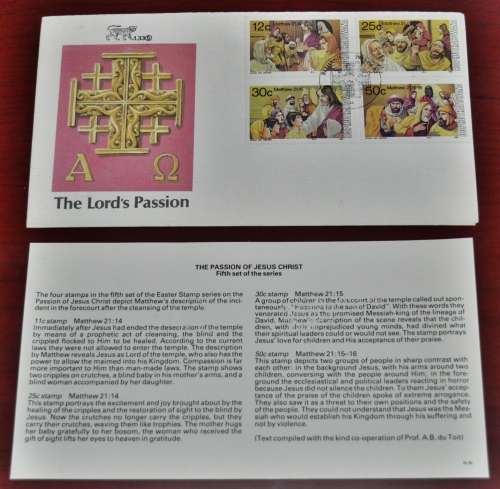 The Lord`s Passion Bophuthatswana 1985 First Day Cover