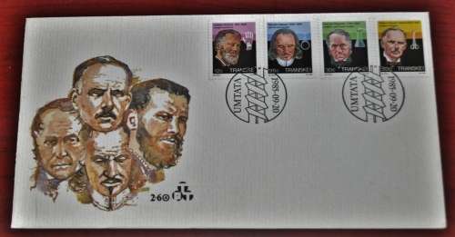 Heroes of Medicine Transkei 1985 First Day Cover