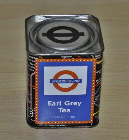 Vintage, Collectible Underground Earl Grey Tea Tin