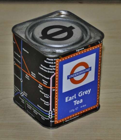 Vintage, Collectible Underground Earl Grey Tea Tin