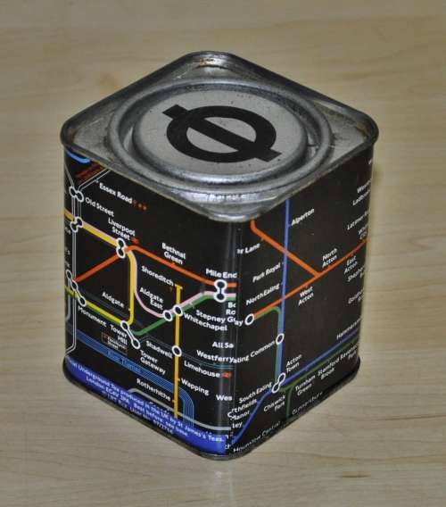 Vintage, Collectible Underground Earl Grey Tea Tin