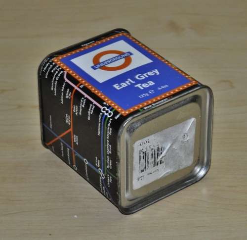Vintage, Collectible Underground Earl Grey Tea Tin