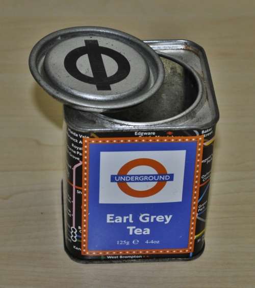 Vintage, Collectible Underground Earl Grey Tea Tin