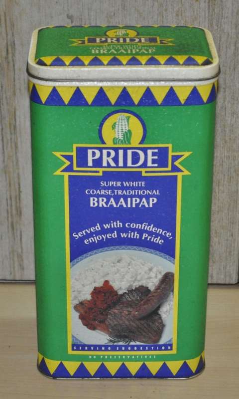 Collectible, Contemporary Pride Super White Course Tradition Braaipap Tin (2.5 Kg)