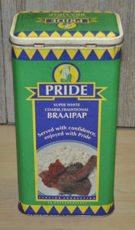 Collectible, Contemporary Pride Super White Course Tradition Braaipap Tin (2.5 Kg)
