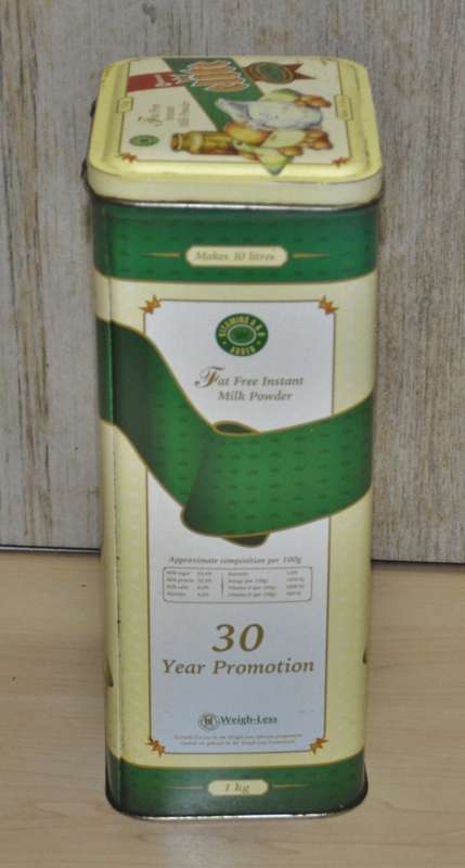 Collectible, Vintage Clover Elite Fat Free Instant Milk Powder Tin (1 Kg)