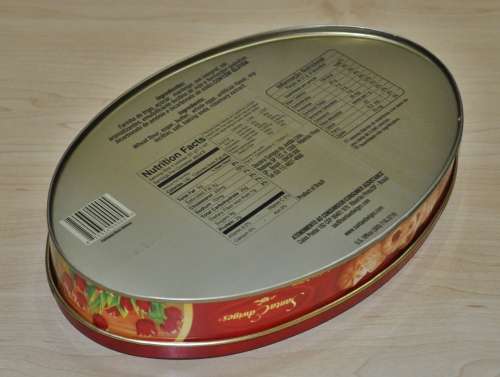 Vintage, Collectible Embossed Santa Edwiges Butter Cookies Tin