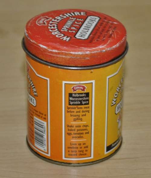 Vintage, Collectible Colman`s Worcestershire Sprinkle Spice Tin