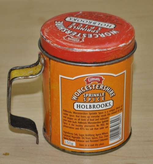 Vintage, Collectible Colman`s Worcestershire Sprinkle Spice Tin