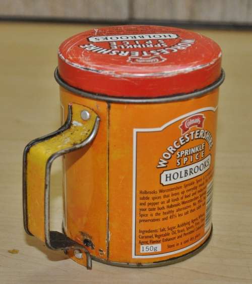 Vintage, Collectible Colman`s Worcestershire Sprinkle Spice Tin