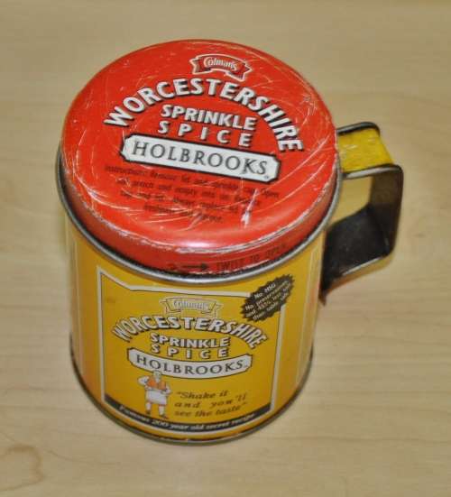 Vintage, Collectible Colman`s Worcestershire Sprinkle Spice Tin