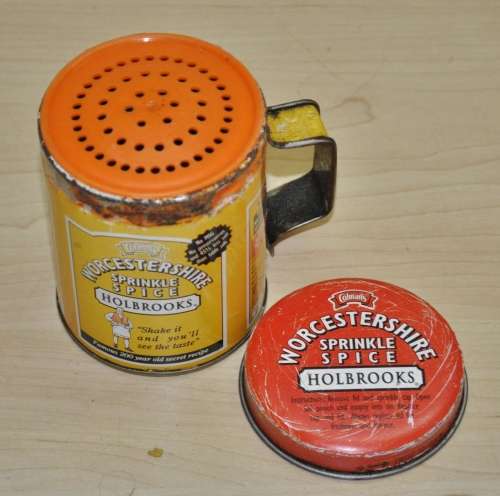 Vintage, Collectible Colman`s Worcestershire Sprinkle Spice Tin