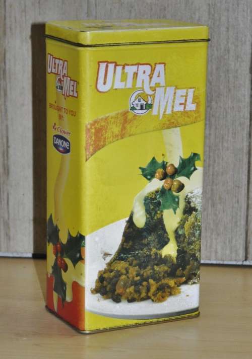 Vintage, Collectible Danone Ultra Mel Custard Tin