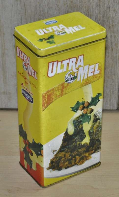 Vintage, Collectible Danone Ultra Mel Custard Tin