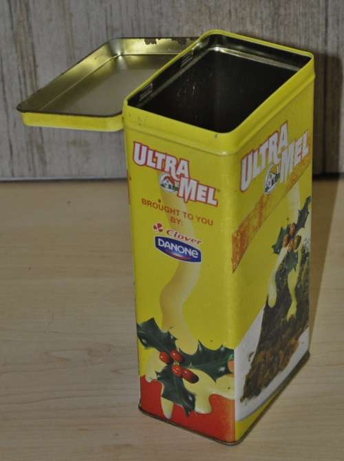 Vintage, Collectible Danone Ultra Mel Custard Tin