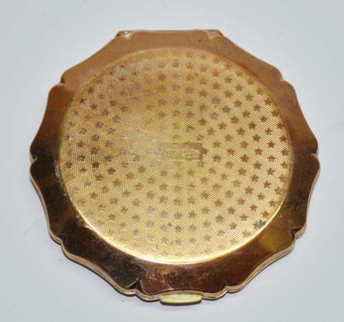 Vintage Gold and Copper Tone Stratton Powder Compact Made in England c1950