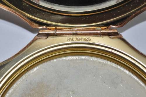 Vintage Gold and Copper Tone Stratton Powder Compact Made in England c1950