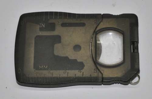 Credit Card-sized Multi-function Stainless Steel Survival Tool in Protective Hard Case