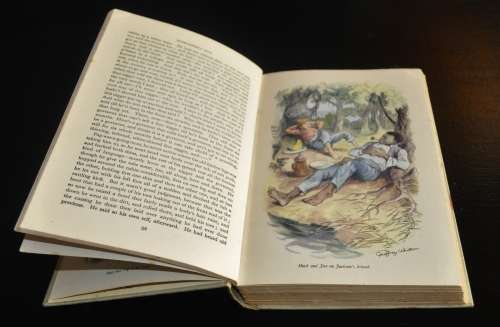 The Adventures of Huckleberry Finn by Mark Twain with drawings by Geoffrey Whittam (1954)