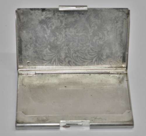 Vintage Silver Plated Business Card Holder c1970
