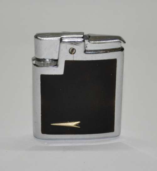Vintage Ronson Varaflame Lighter with Original Box and Cleaning Brush - Made in England