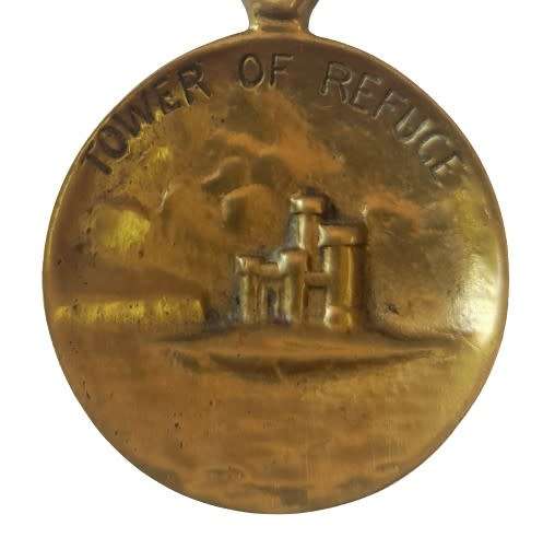 Collectible, Vintage Brass Tea Caddy Spoon - Tower of Refuge