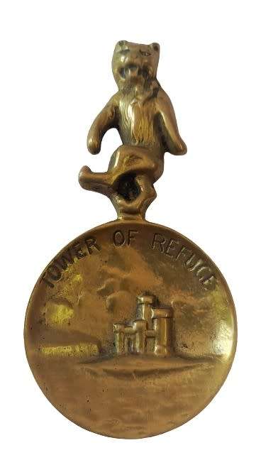 Collectible, Vintage Brass Tea Caddy Spoon - Tower of Refuge