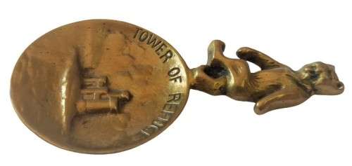 Collectible, Vintage Brass Tea Caddy Spoon - Tower of Refuge